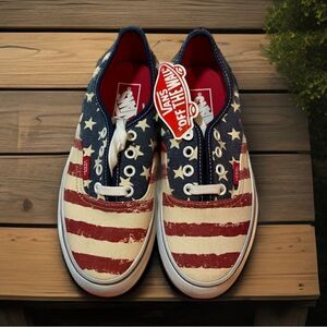 NIB Unisex Vans Authentic Americana Dress Blues Skateboard Sneakers
